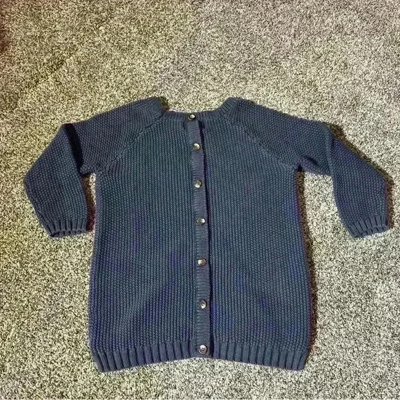 Womens Cynthia Rowley Blue Cable Knit Pullover Sweater Size Medium - Picture 6 of 9